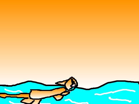 Swim across the river ( RiverClan members )