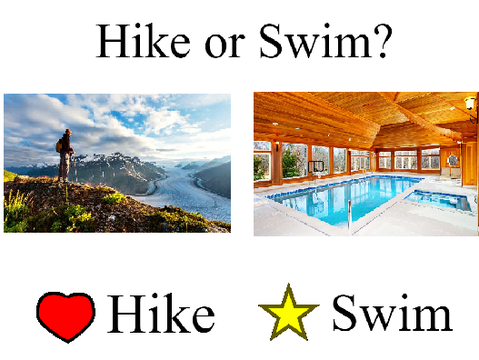 Hike or Swim? (Vote #12)