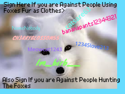 Sign Here if you are Against People Hunting Foxes remix remix