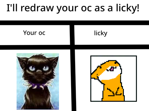 I'll Redraw (animate) Your OC as a licky remix