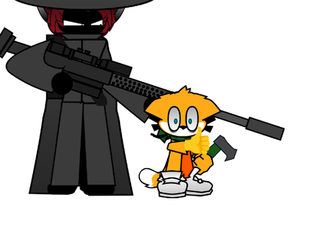 fairly large rifle