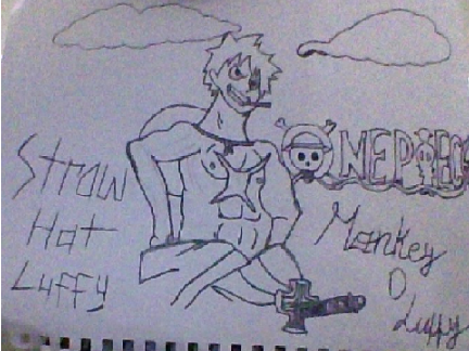   Monkey D. Luffy drawing