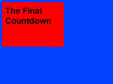 The Final Countdown