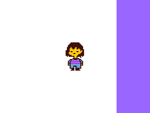 Undertale Frisk Sprite Testing