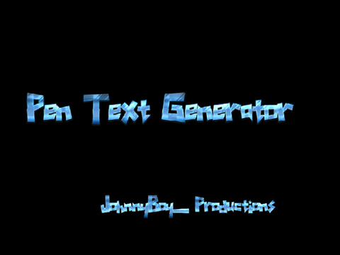 Pen text Generator