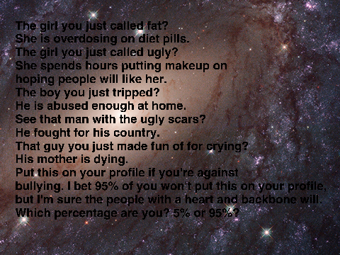 Favorite this If you're against bullying!!