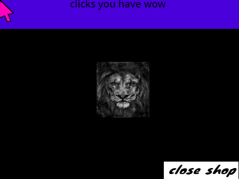 Lion clicker mobile/laptop