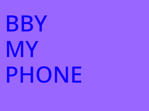 BBY my PhONE