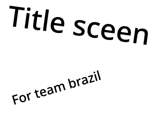 Title screen - for team brazil