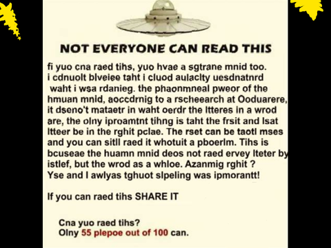 Not everyone can read this! Can you? Remix if so. remix  remix