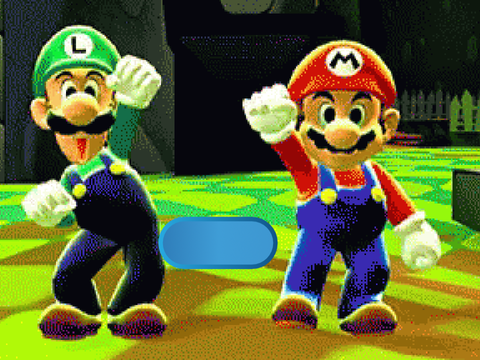 Add yourself dancing with Mario and Luigi  button