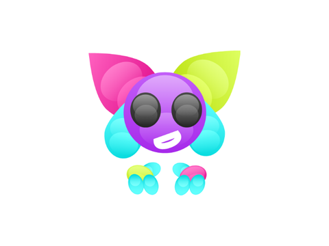 Pretty Cure Mascots Pals: Earthy and Lily's new, Fully-Vector Looks