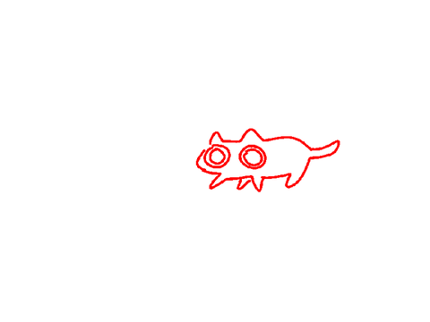 explodes into geometrical pieces