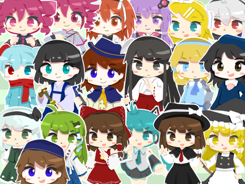ベクターでみにキャラさん素材
