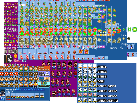 all new mario sprites