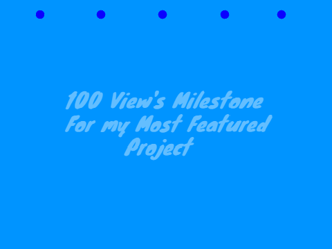 100 Views Most Featured Milestone Celabration