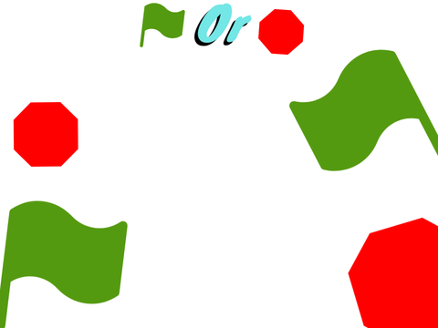 Green Flag or Stop Button 2