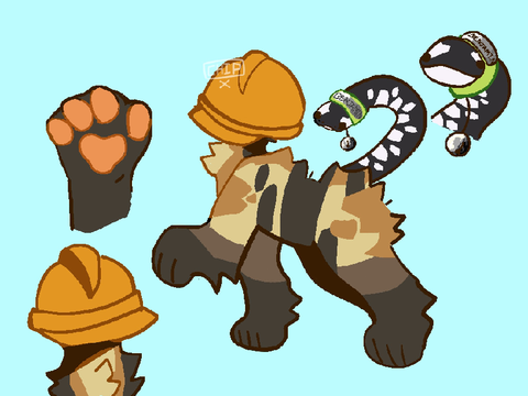 Main ref sheet for Ozzy