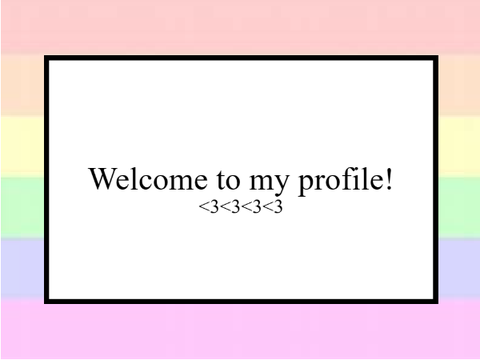 Welcome to my profile!