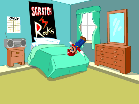 T-posing Mario does stuff! episode 1: stay here