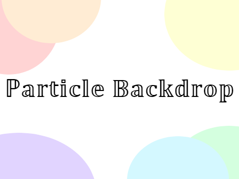 Particle Backdrop