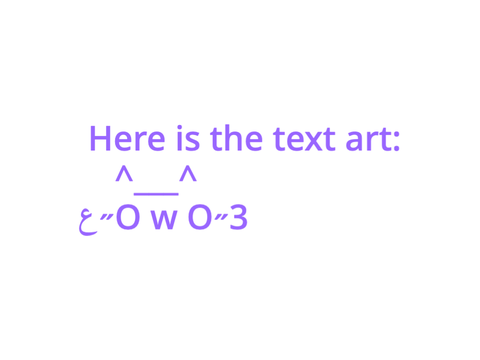 wth I made the text art