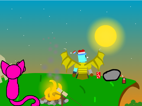 add yourself/your oc watching the sunset!