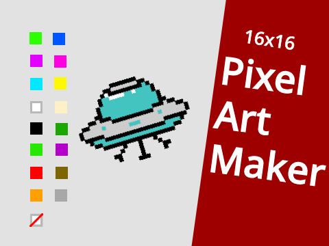 16x16 Pixel Art Maker (COLLAB)