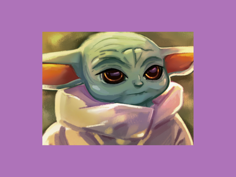 grogu fanart :) - star wars!