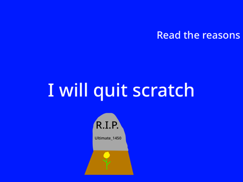 I will leave scratch