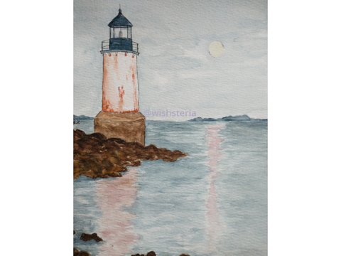 lighthouse painting