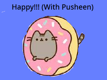 Happy!!! (With Doughnut Pusheen)