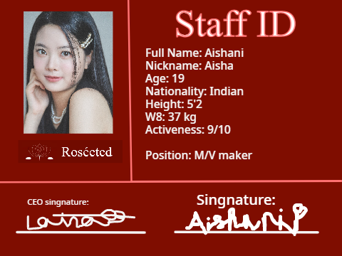 Aishani - Staff ID
