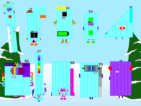 Numberblocks Band Retro 51-60