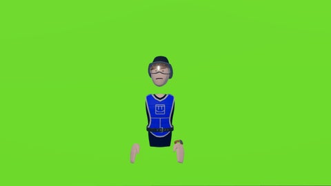 rec room paintball character spinning