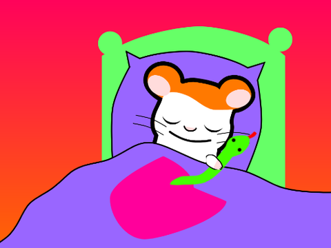 Goodnight Hamtaro, sweet dreams!