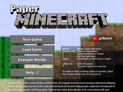 Paper Minecraft but steve is mike