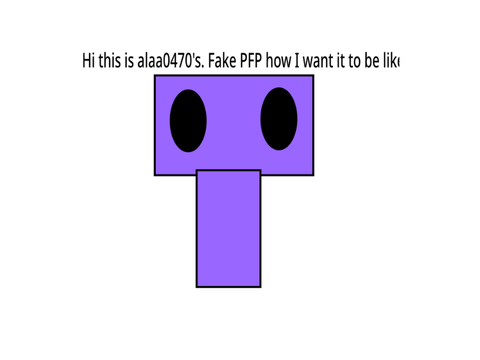 Alaa0470's joke pfp not his oc. LOL I wish it was