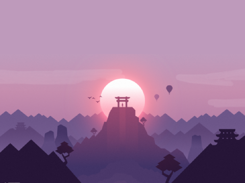 Japan Sunset!!! >_<