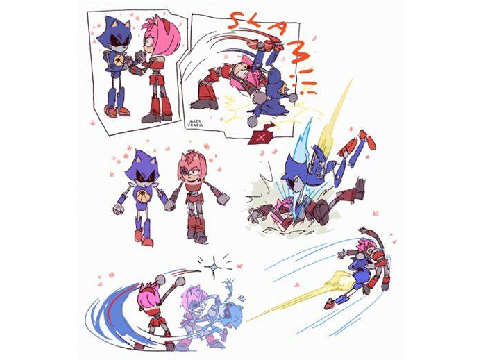 Rusty Rose X Metal Sonic Comic Scrip!