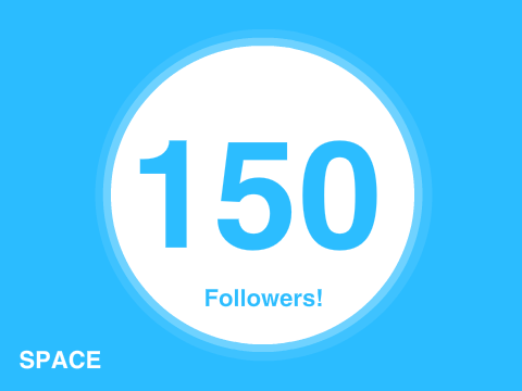 150 followers!!!!1!