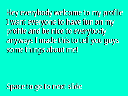 Welcome to my profile!