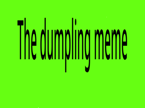 The dumpling meme