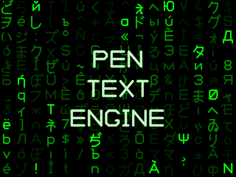 Simple Pen Text Engine!