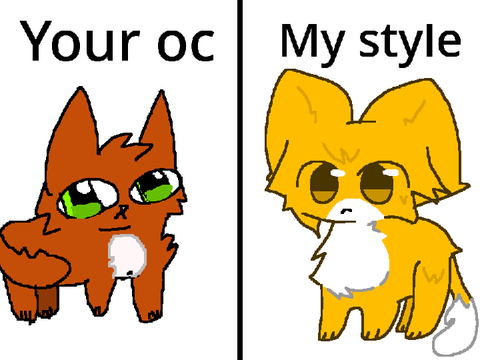 I'll draw your OC in my style! remix