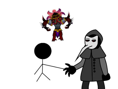 add your self shaking hands with 049 with LC in the backround remix