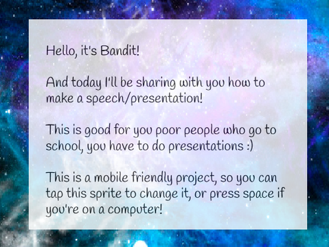 How to make a speech/presentation - Mobile Friendly!