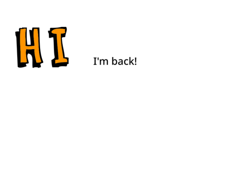 I’m back