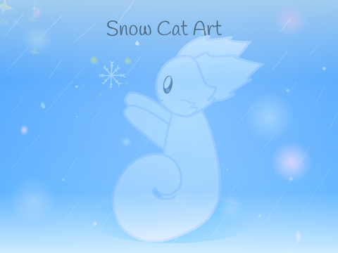 Snow Cat Art...