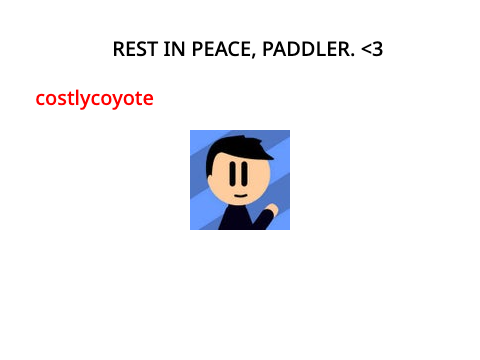 Rest in peace @PaddlerGames